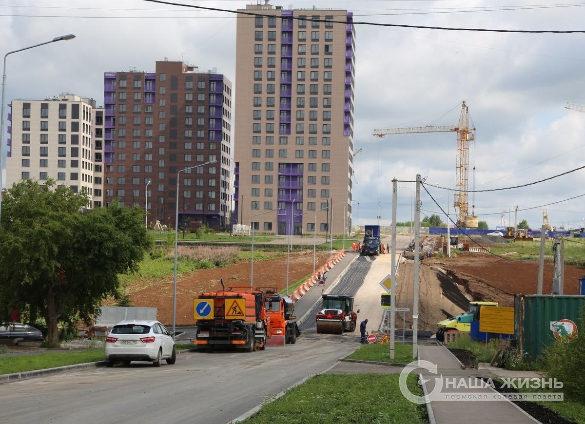 В Перми открыто движение транспорта по улице Лесной