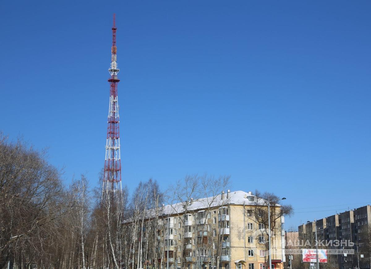 Башня Российской телевизионной и радиовещательной сети в Мотовилихе 