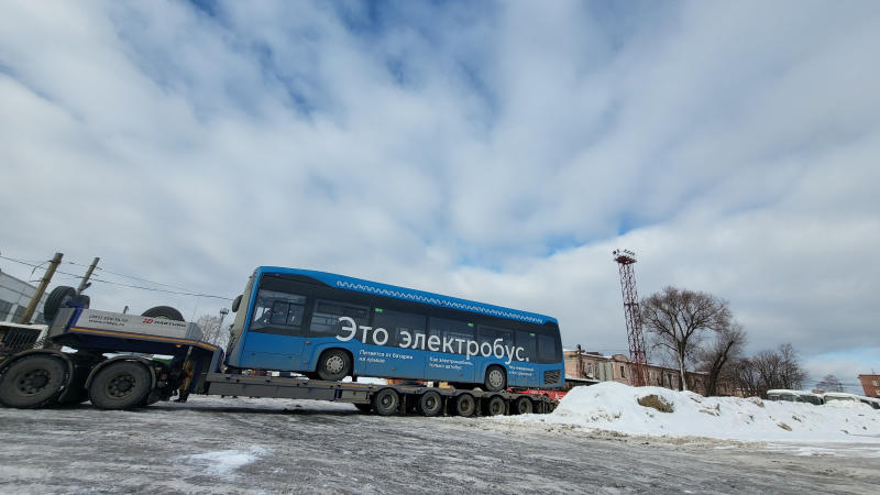 В Пермь для тестовой эксплуатации прибыл электробус  