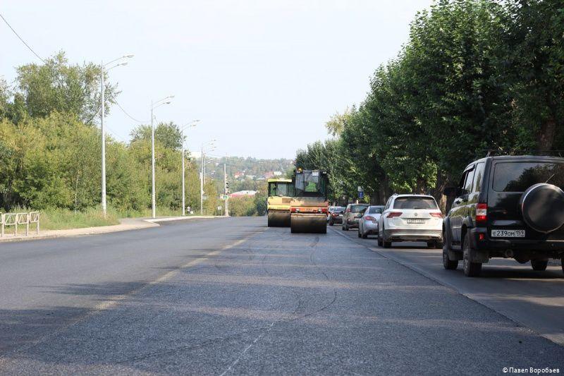 В Мотовилихе заканчивается ремонт участка улицы Мостовой 