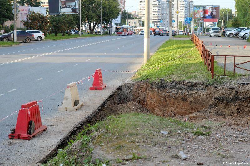 В Перми началось обустройство съезда с улицы Юрша на улицу Подольскую