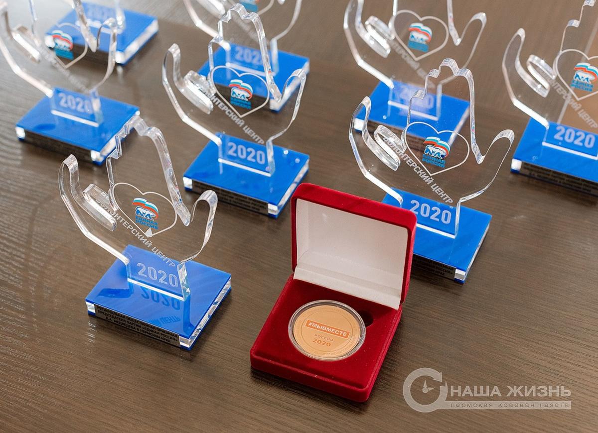 Волонтерам мотовилихинского штаба вручили памятные медали от Президента России