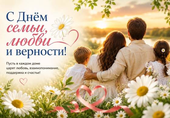 ​С Днём семьи, любви и верности!