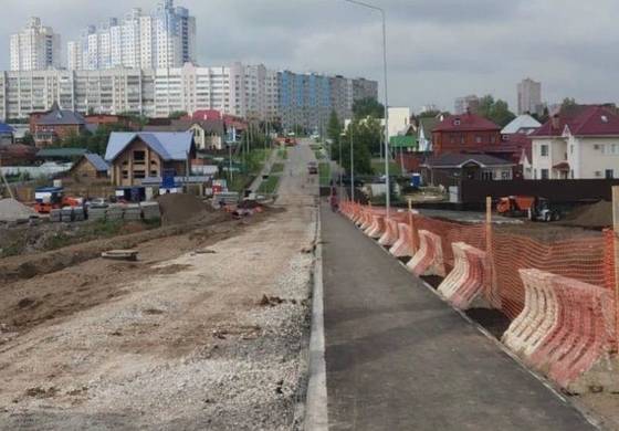 На улице Лесной завершили строительство ливневой канализации